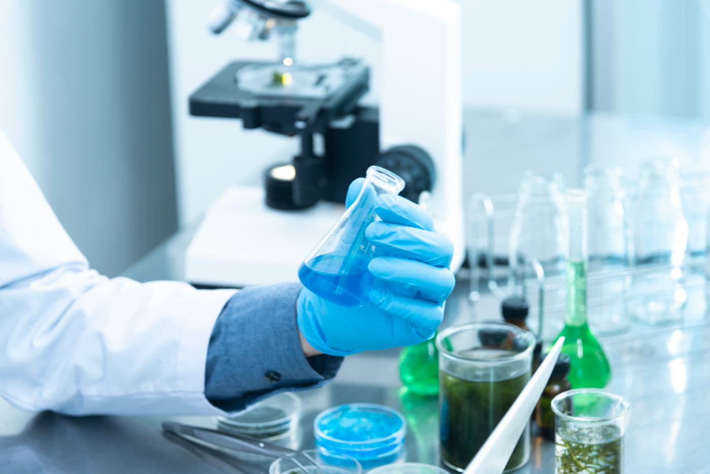 Laboratory analysis supporting a chemistry programme