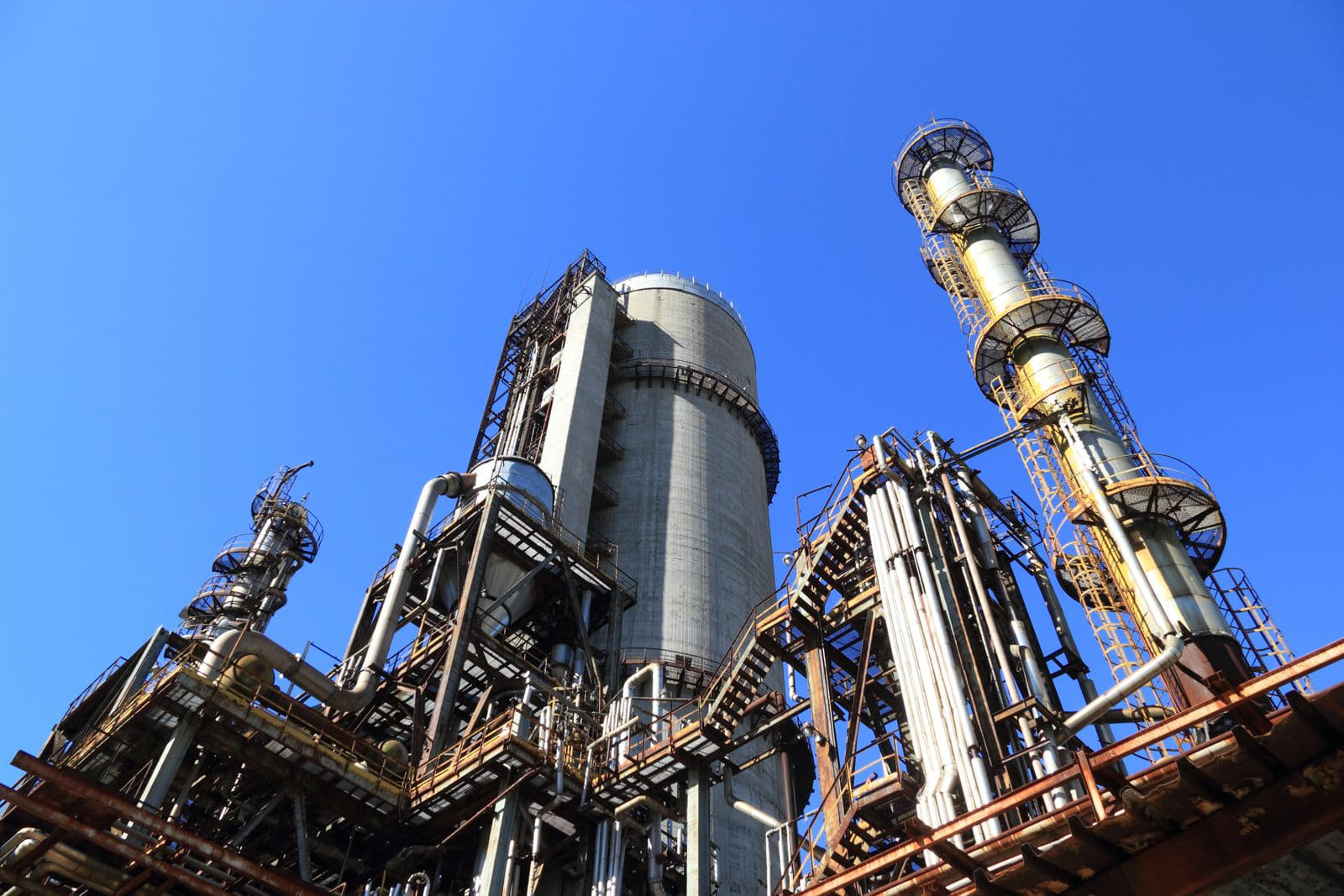 Industrial plant structures serving agricultural and process water duty
